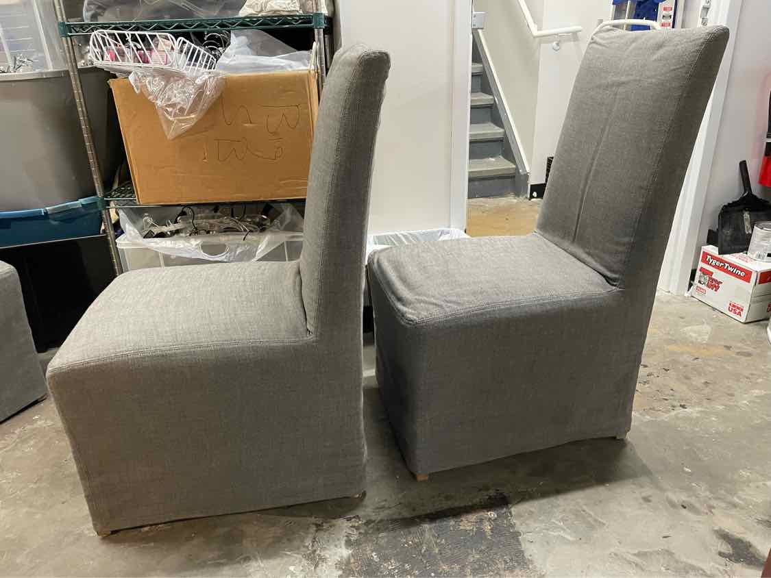 SET of 10 Ellison High-Back Track Arm Slipcover Dining Chairs by RH