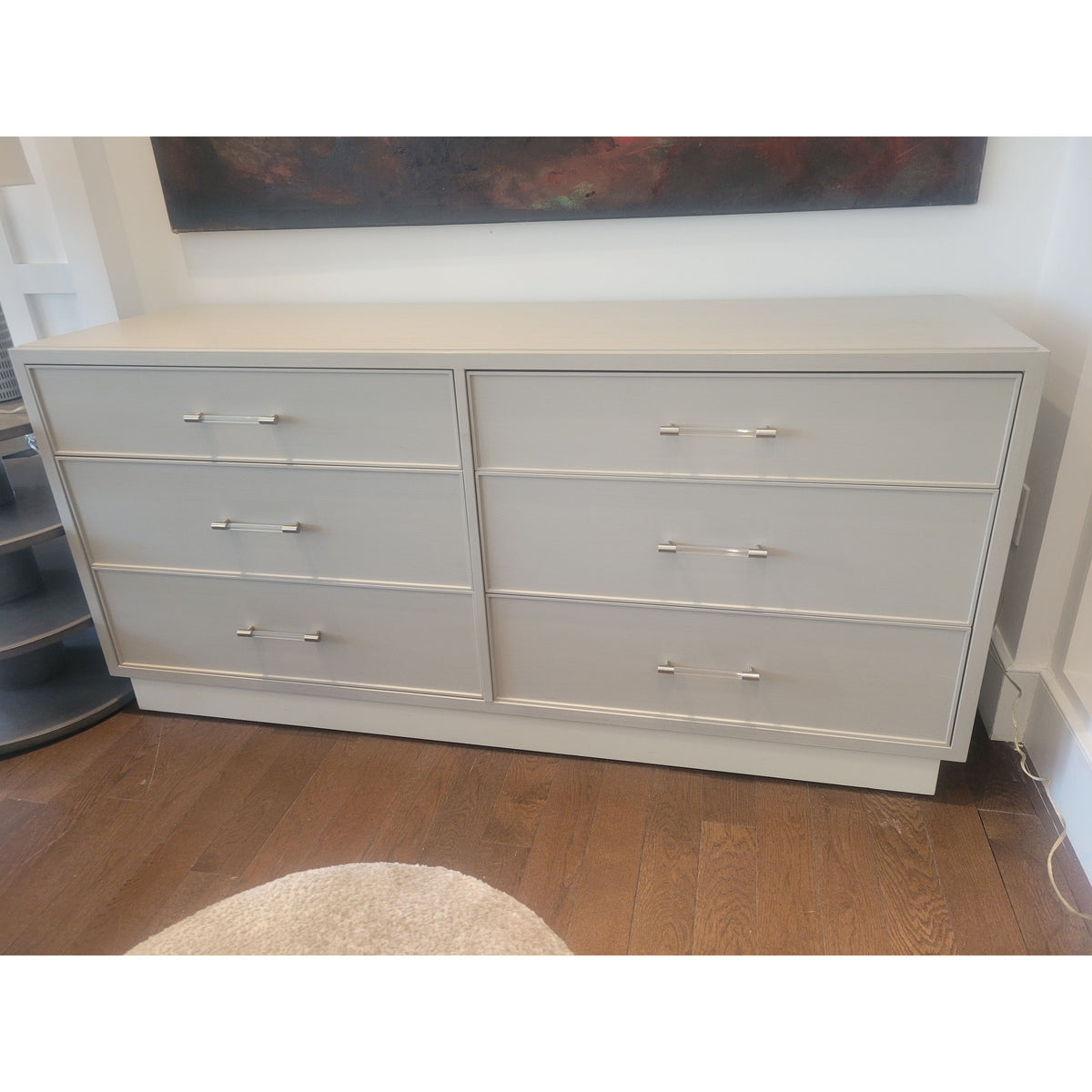 6-Drawer Painted Beech Williams Dresser w/ Acrylic Pulls by Vanguard (AS IS) - colletteconsignment.com