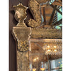 Hollywood Regency Style Gray Painted Venetian Mirror