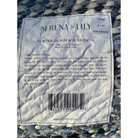 8' x 10' Porter Handwoven Denim & Suede Rug by Serena & Lily