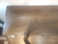 6-Drawer Walnut Dresser w/ Brassed Metal Pulls