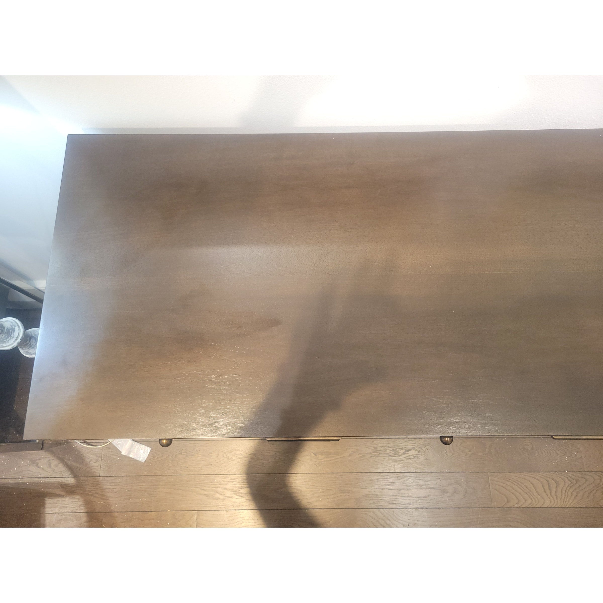 6-Drawer Walnut Dresser w/ Brassed Metal Pulls