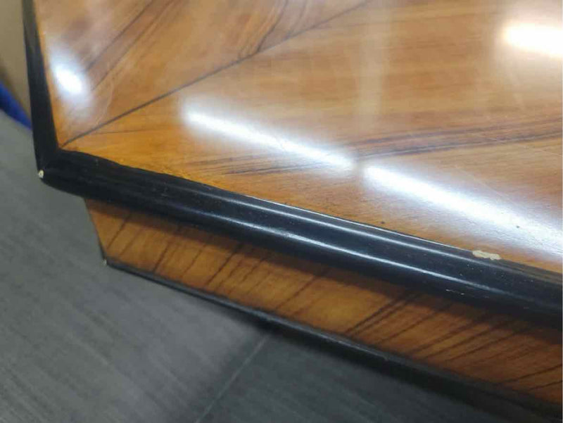 4-ft Octagonal Burlwood Inlay Entry Table