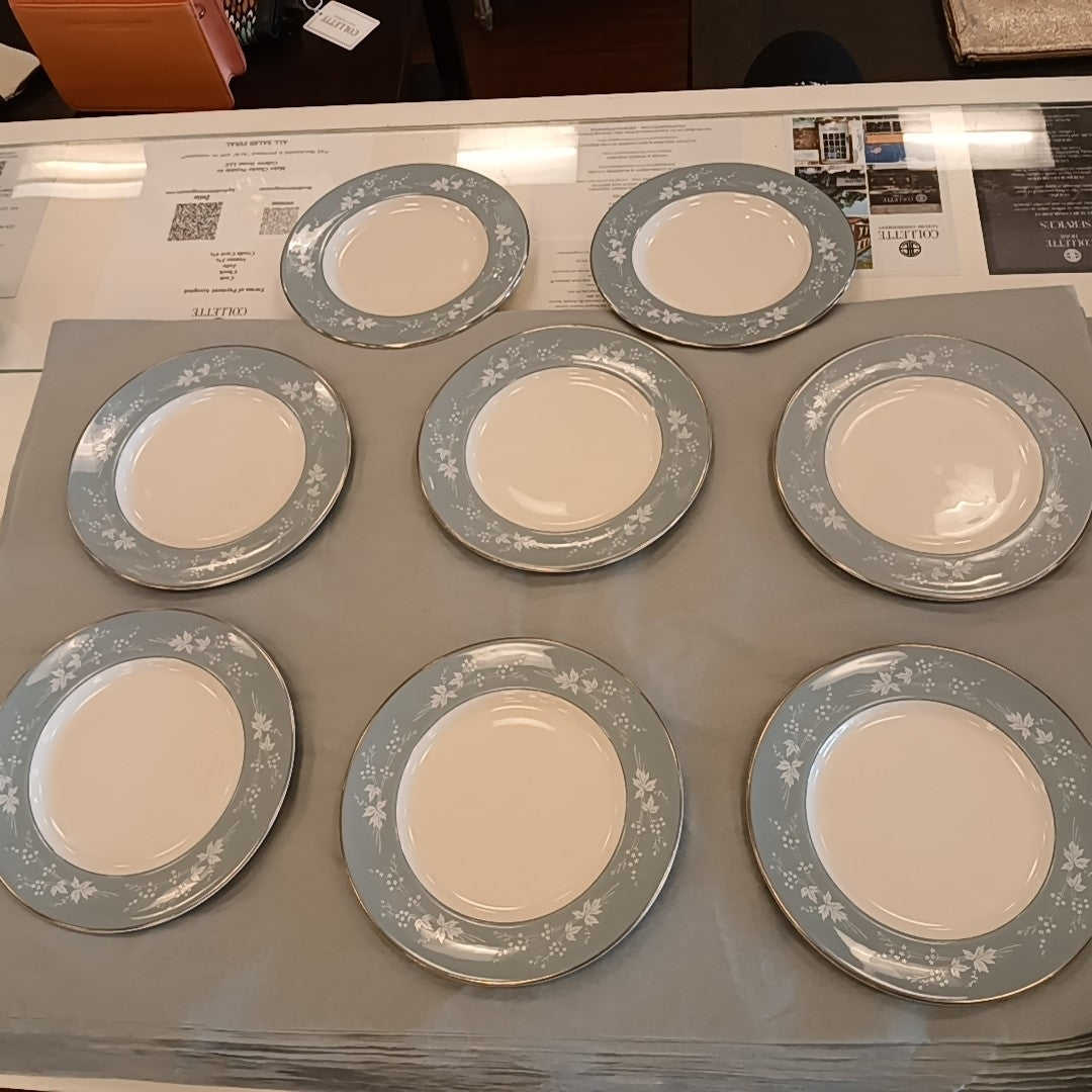 SET of 8 Reflection Salad Plates by Royal Doulton - colletteconsignment.com