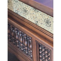 Moroccan Desk w/ Ornate Carving