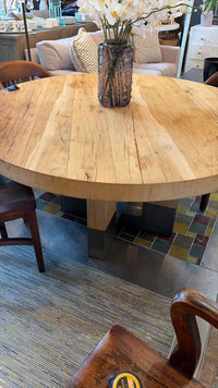 Artistica Home Verite 60" Round Blonde Wood Dining Table
