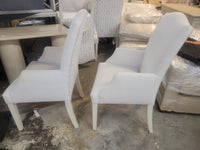 SET of 6 Custom Upholstered High-Back Arm Chairs Attrib. to RH (AS IS)