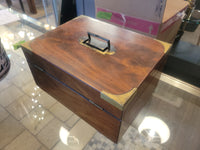 Antique Victorian Walnut Writing / Jewelry Box