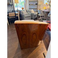 Lacquered Rosewood Chaise Lounge by Holly Hunt w/ Rogers & Goffigon Upholstery - colletteconsignment.com