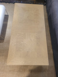 Minimalist Natural Wood Block Coffee Table