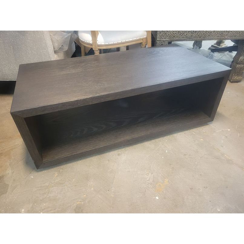 Black Oak Open Farmhouse Coffee Table by RH - colletteconsignment.com