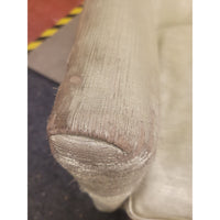 PAIR of Gold Fabric Nailhead Arm Chairs by Lee Industries (AS IS) - colletteconsignment.com