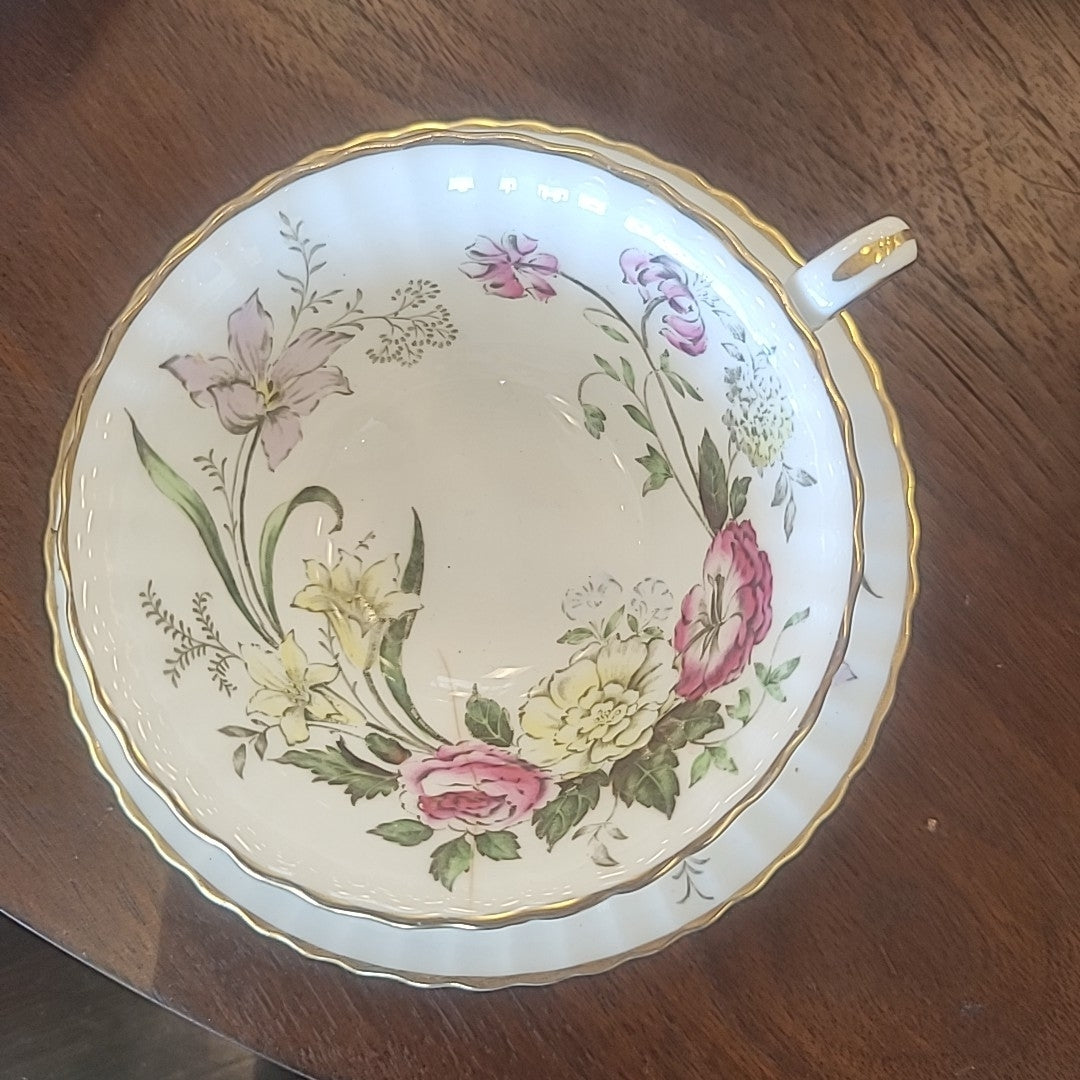 DuBarry Queen Mary China Teacup w/ Saucer