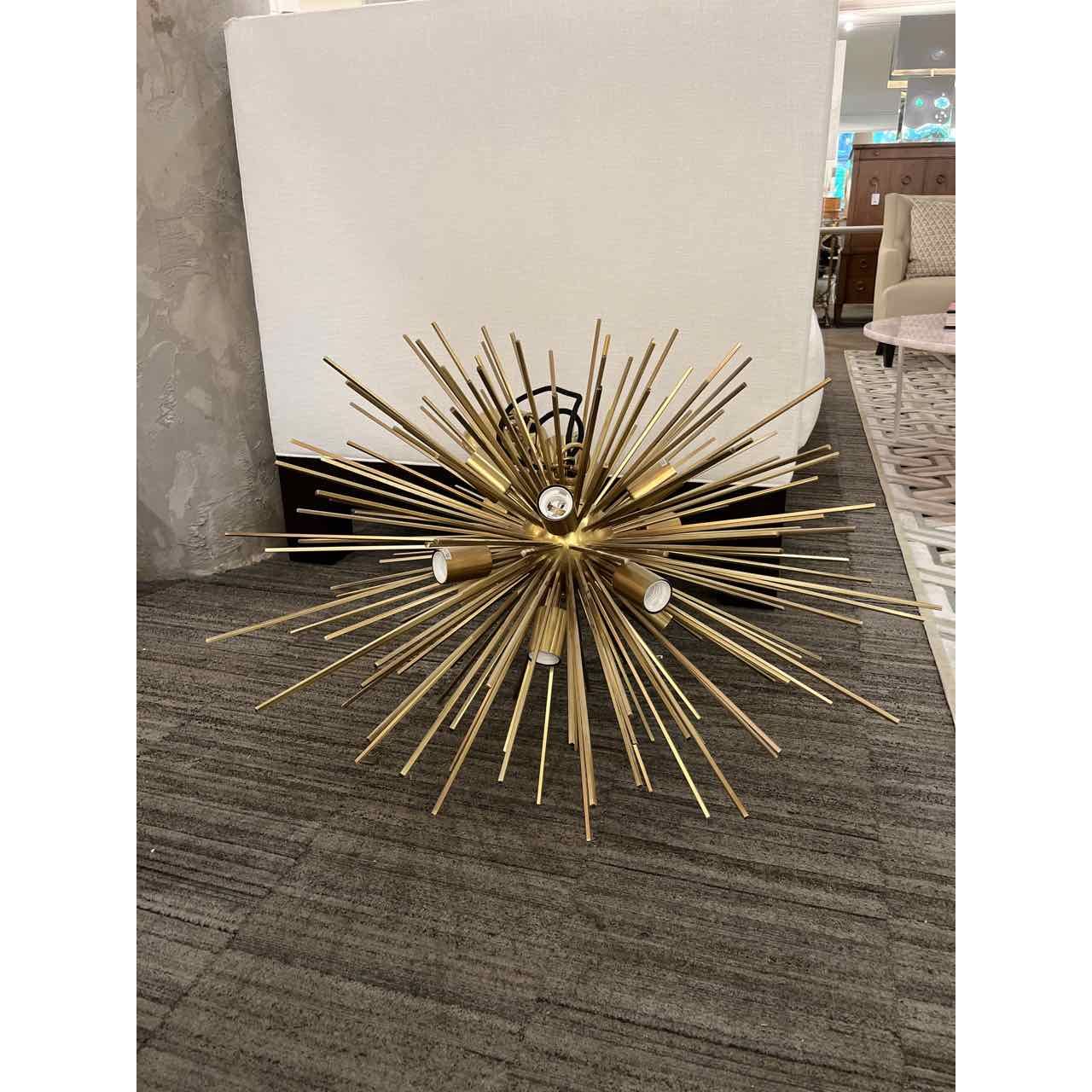 Brass Sputnick Chandelier - colletteconsignment.com
