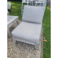 PAIR of 'Santa Barbara' Weathered Teak Armless Chairs by RH