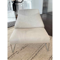 PAIR of 'Lazy' Off-White Hide Lounge Chairs by B&B Italia