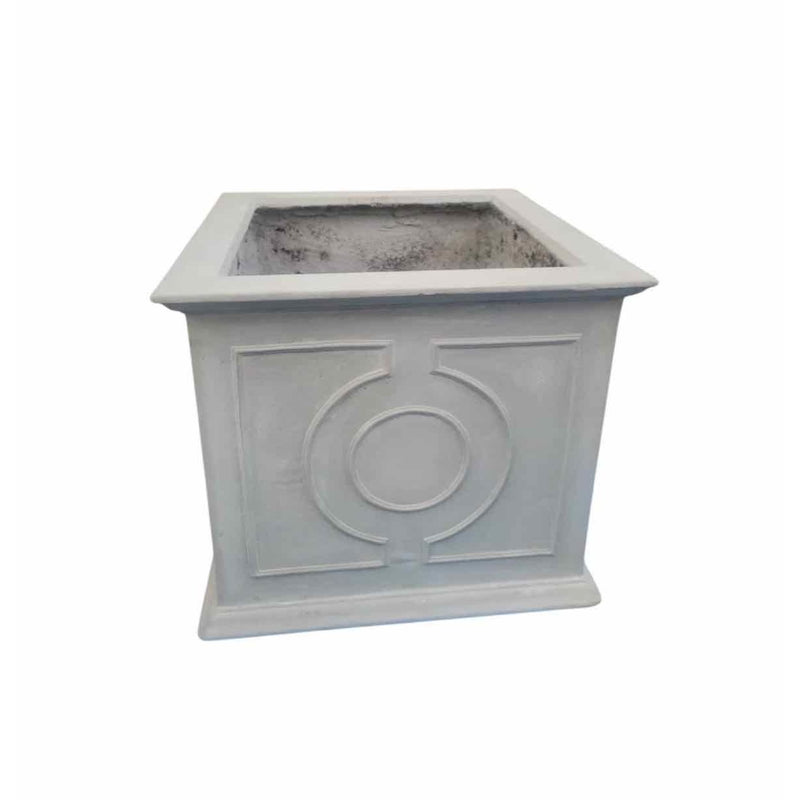 'Odera' Square Reconstituted Stone Planter by Made Goods