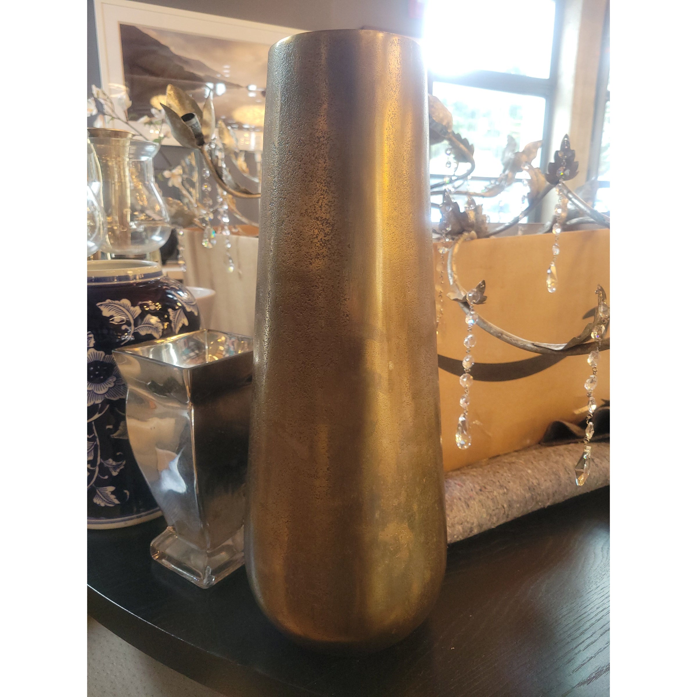 Antiqued Brass Vase