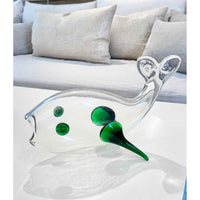 Blanco Glass Fish w/ Green Fins - AS IS