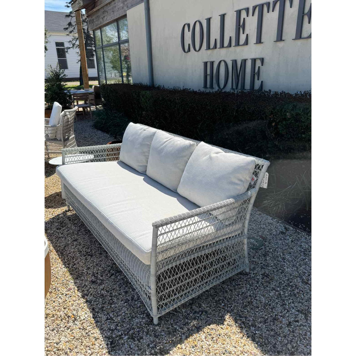 Malibu 2.5-Seater Wicker Sofa in White