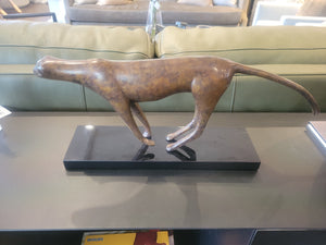'Cheetah' Bronze Sculpture on Black Base Ed. A/C by Robert L. Hooke