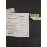 Bronze Tone X-Leg Bench w/ Upholstered Seat by Bombay