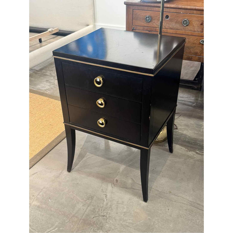 Lexington Furniture Carlyle Bella 3 Drawer Night Table in Satin Gold