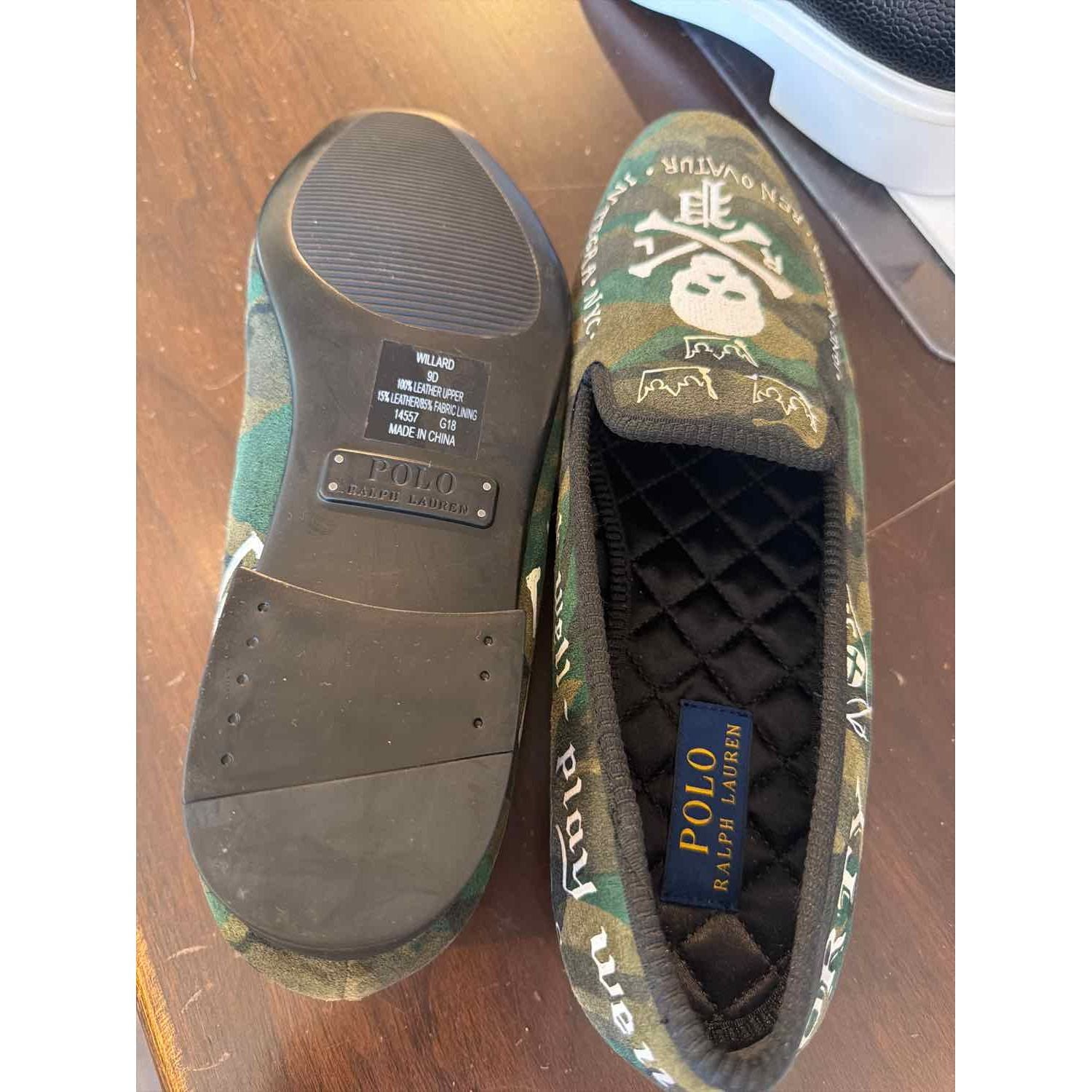 Shoe Size 9 Polo Ralph Lauren Green Loafers