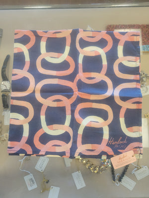 Pink & Navy Links Bandana