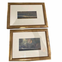 Pair of Yuri Vaschenko Oil on Linen "Watereline & Landscape" Paintings