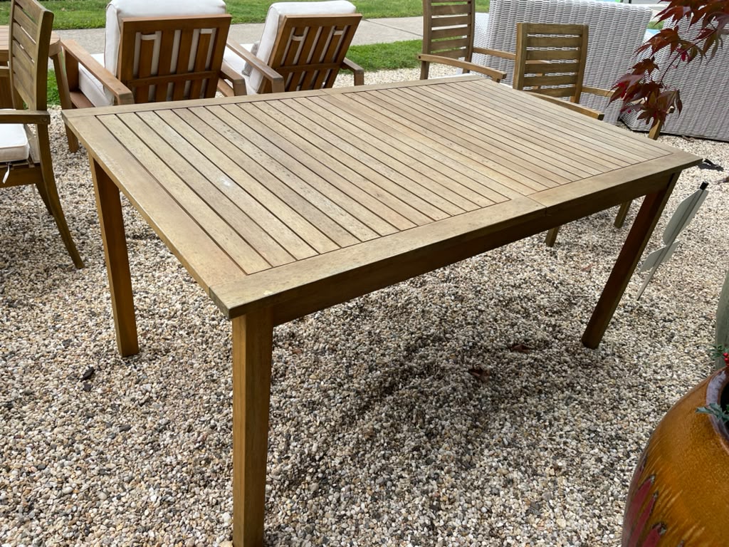 Teak Outdoor Extendable Dining Table