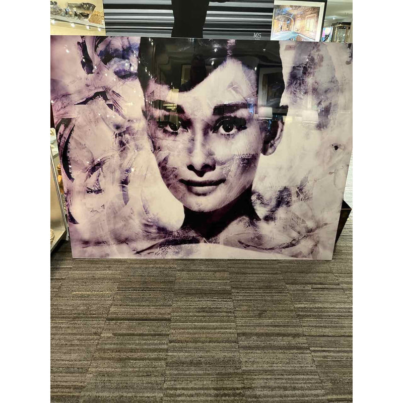 Audrey Hepburn by Paul Bergen-Acrylic on Board