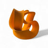 Orange Ceramic Sculpture Attributed to Merete Rasmussen