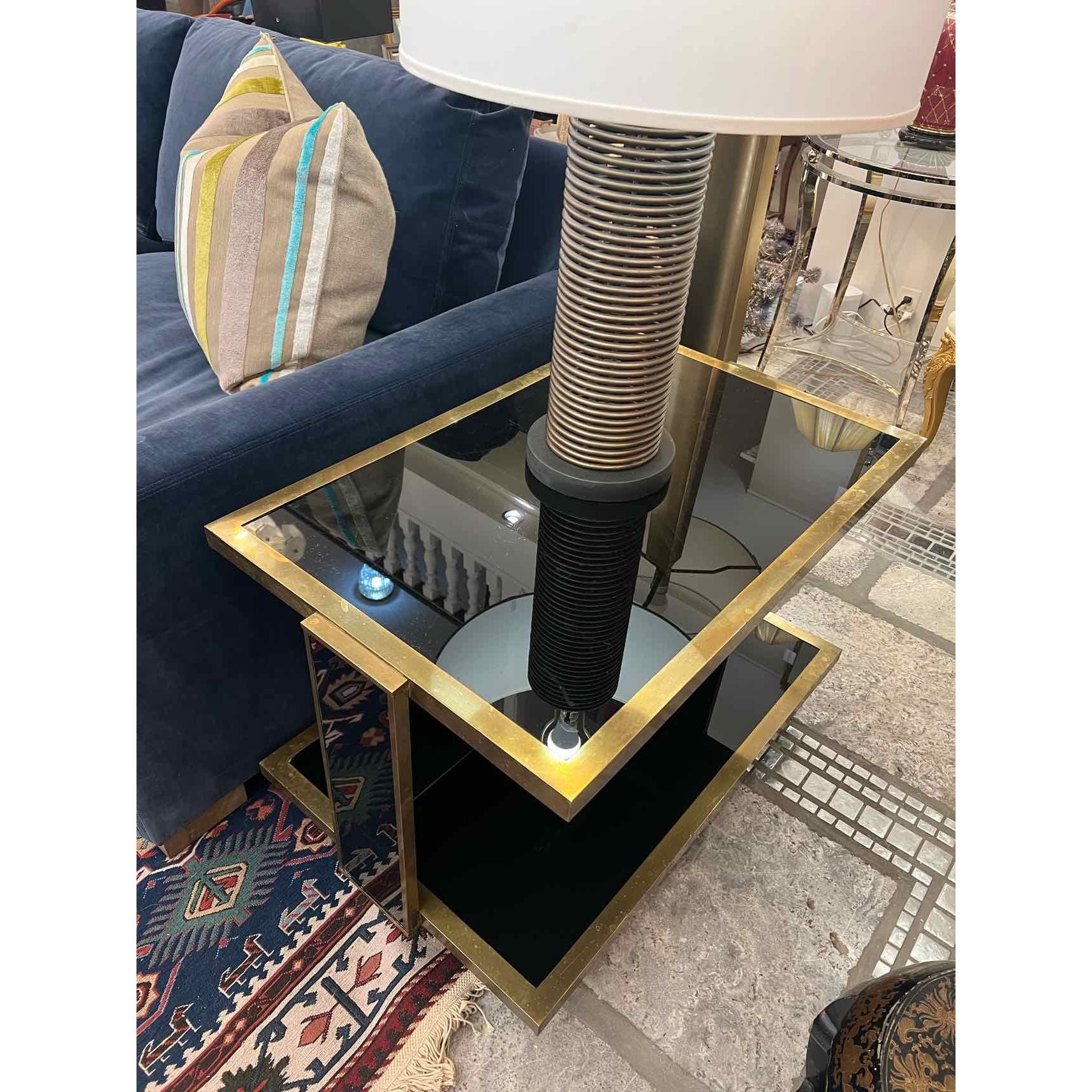 Vintage Brass Side Table