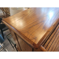 Early 20th C Edwardian Oak Roll Top Desk