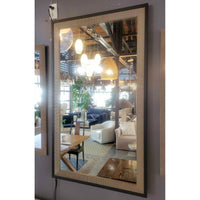 Large Ridged Metal Frame Mirror by Mark Humphrey Gallery
