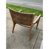 PAIR of 'Majorca' Brown Rattan & Teak Armchairs by Walters Outdoor