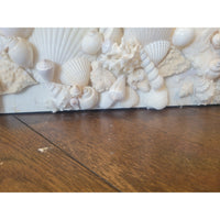 Custom 8-ft Arched Standing Mirror Lined w/ Bahamas Shells (AS IS) - colletteconsignment.com