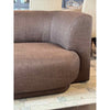 Custom 9.5-ft Sofa in Brown Linen