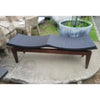 'Delhi' Dark Brown Rattan Double Bench by Walters Outdoor