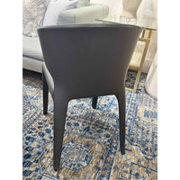 Pair of Black Leather Hola 367 Chairs by Cassina