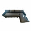 The Dune Chaise Sectional in Performance Stonewashed Linen Chambray 119"Wx65"Dx3