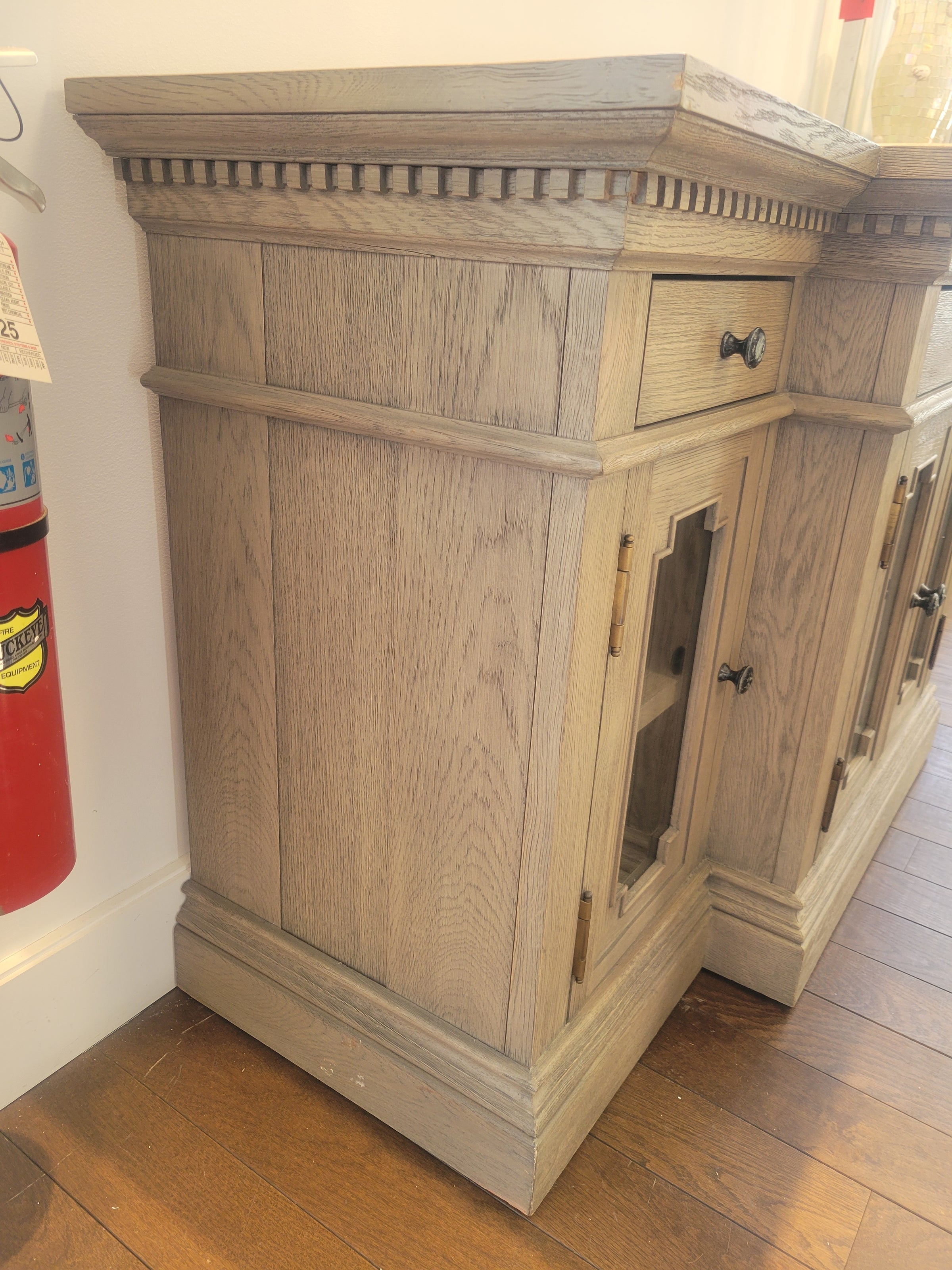 St. James Gray Oak 5-ft Media Console by RH (AS IS)