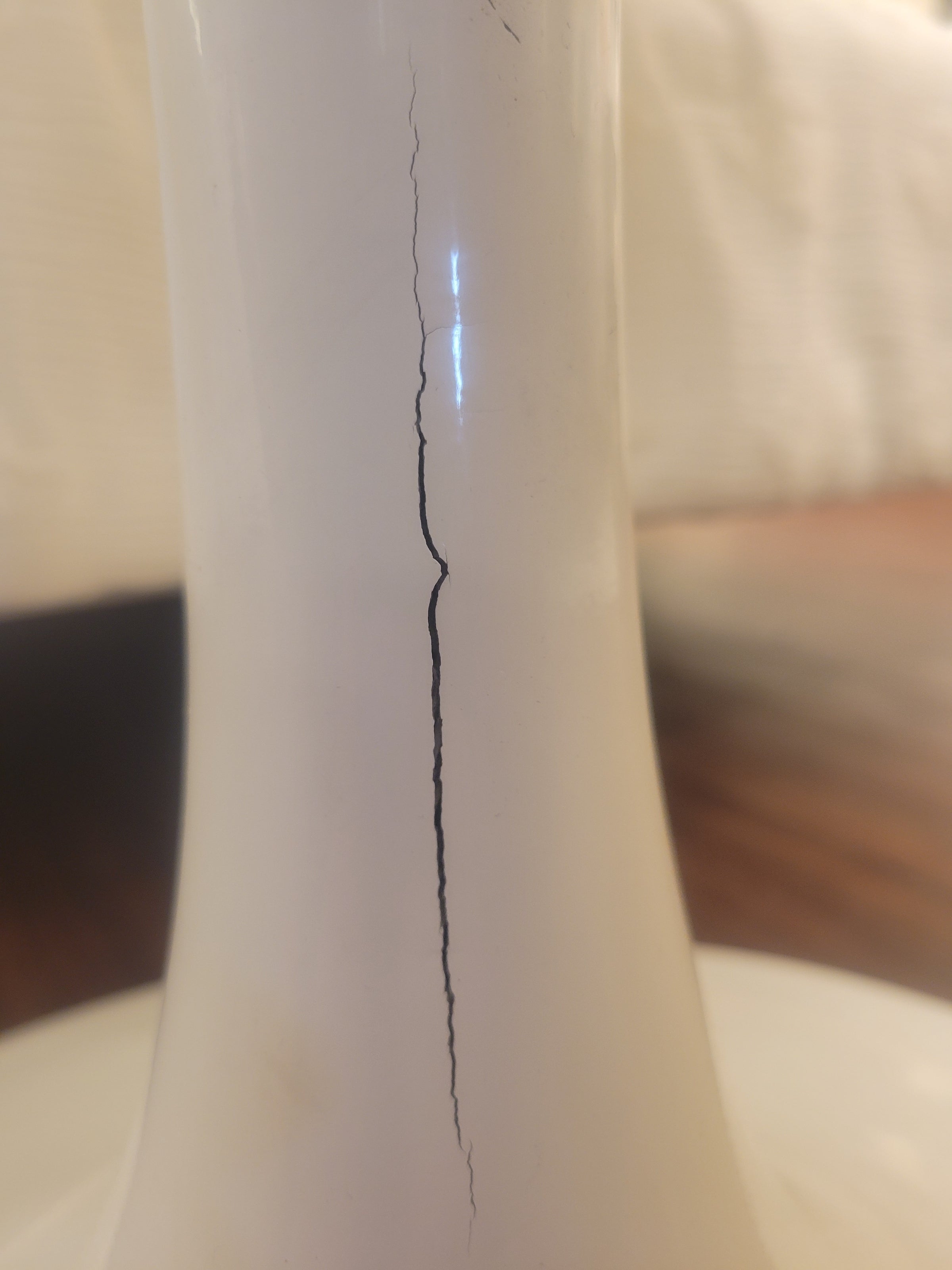 Saarinen Style White Marble Top Dining Table (AS IS)