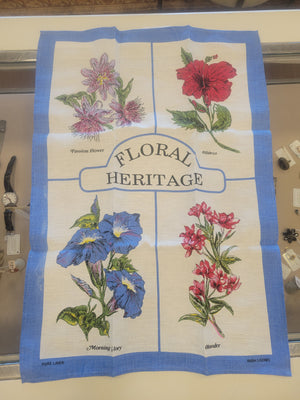 Floral Heritage Tea Towel
