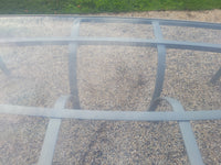 Powder Coat Aluminum Pasadena Dining Table w/ Glass Top by Brown Jordan (AS IS)