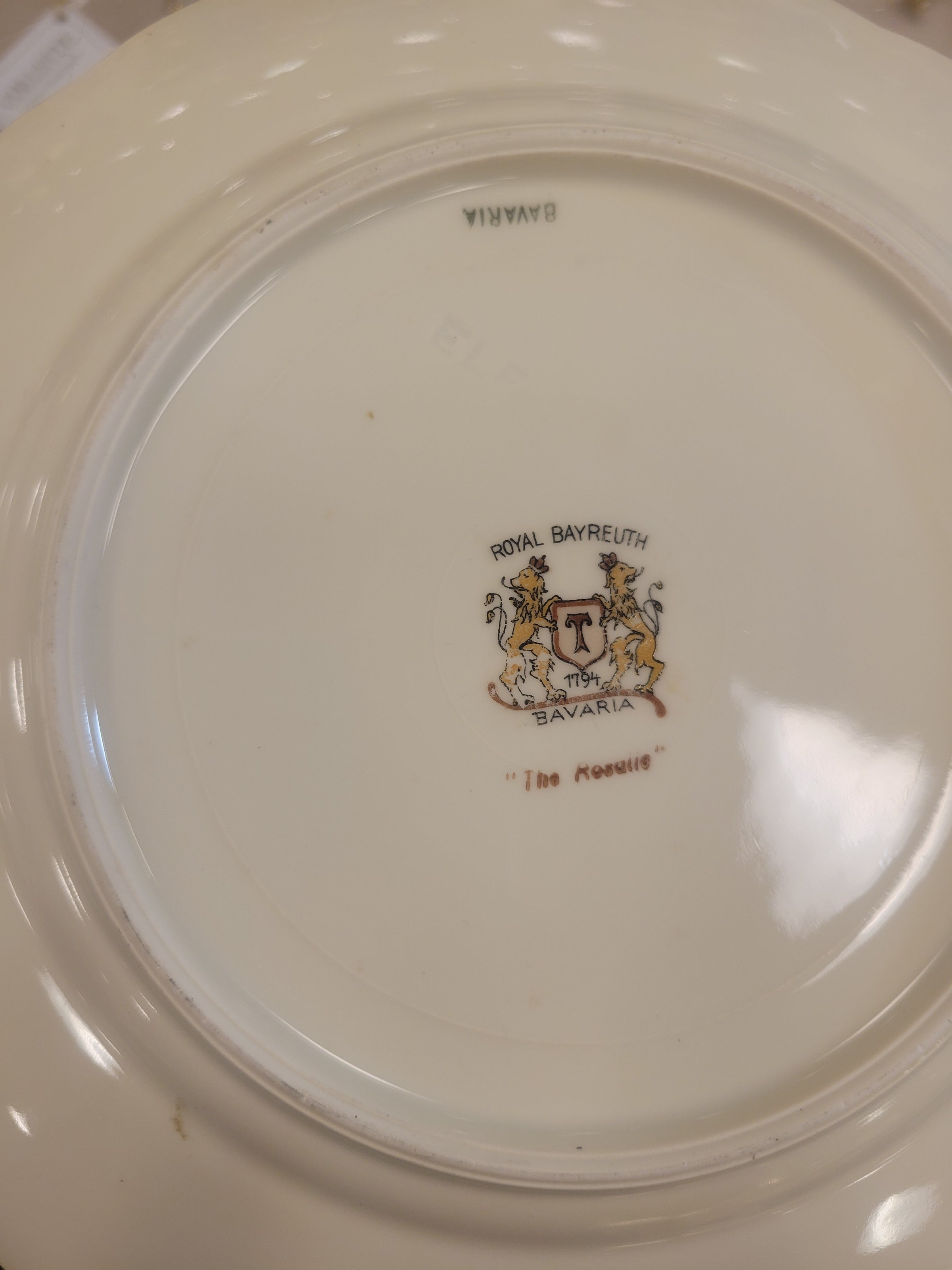 Pair of "Rosalie" Plates by Royal Bayreuth Bavaria
