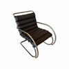 Knoll MR Lounge Chair in Black Leather 25.5"Wx36.5"Dx33"H