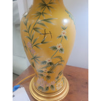 Chinoiserie Style Painted Table Lamp w/ Shade (AS IS) - colletteconsignment.com