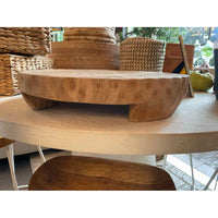 Round Wood Pedestal